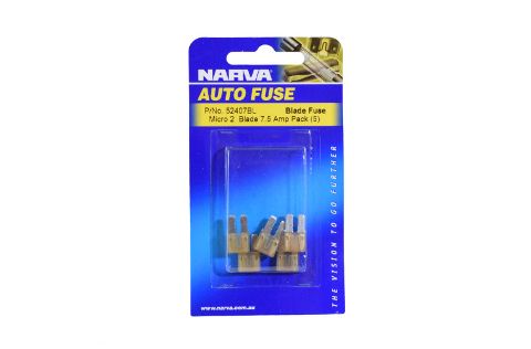 7.5 AMP BROWN MICRO 2 BLADE FUSE (Blister pack of 5)