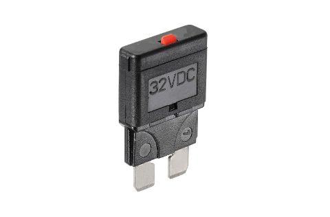 5 AMP BLACK MANUAL RESETTING CIRCUIT BREAKER (Blister pack of 1)