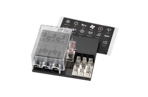 6-WAY STANDARD ATS BLADE FUSE BLOCK