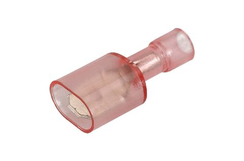 MALE BLADE TERMINAL RED 6.3mm (INSULATED)