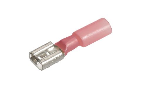 6.3 x 0.8MM ADHESIVE LINED FEMALE BLADE TERMINAL RED