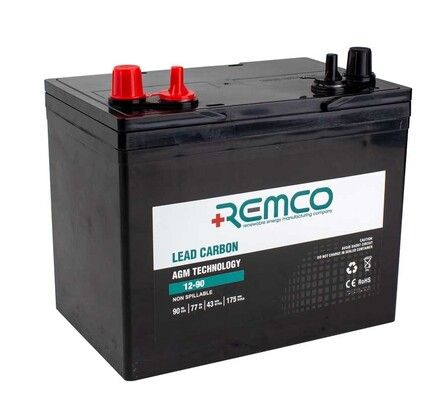 12V 90Ah Lead Carbon AGM Deep Cycle Battery