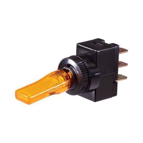 Off-On Toggle Switch with Amber LED
