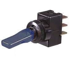 Off-On Toggle Switch with Blue LED