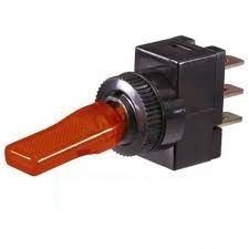 Off-On Toggle Switch with Red LED