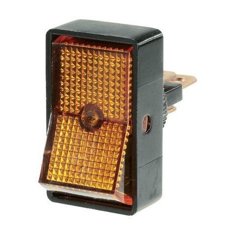 Illuminated Off/On Rocker Switch (Amber)