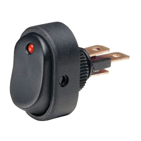 Off/On Rocker Switch with Red LED