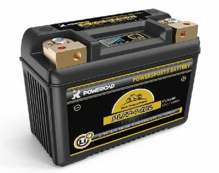 12v Lithium Motorcycle battery Powersports 280CCA PLFP14BL