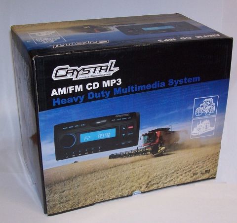 CRYSTAL AM/FM CD MP3 MULTIMEDIA HEAD UNIT STEREO, 12V -OLD SKOOL