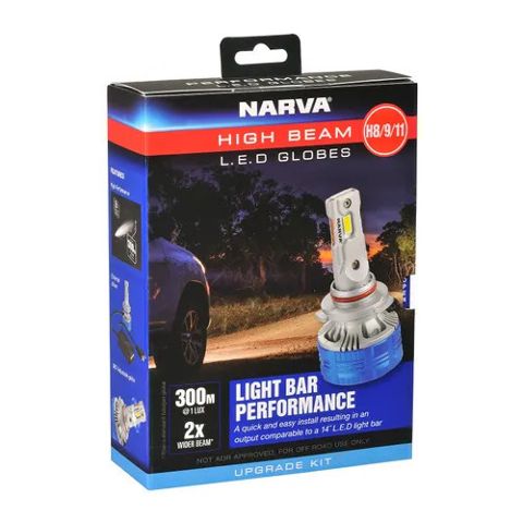 H8/H9/H11 12v 24v Gen III LED Performance Globe Kit -High Beam
