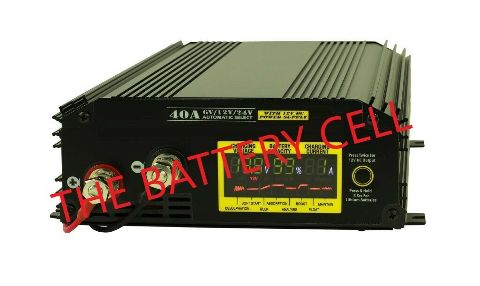 Battery Charger 6, 12 and 24 volt, 40A -does Lithium AND Power Supply