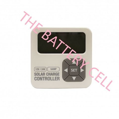 SOLAR CONTROLLER 5AMP 12V-24V (Lithium Compatible)