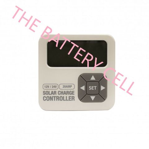 SOLAR CONTROLLER 20AMP 12V-24V (Lithium Compatible)