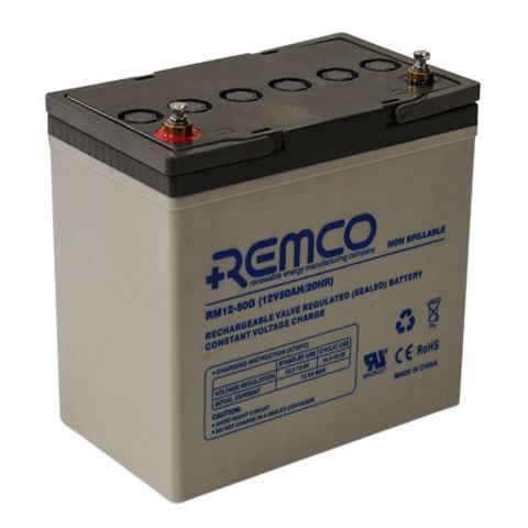 REMCO 12V 50AH GEL CYCLING BATTERY