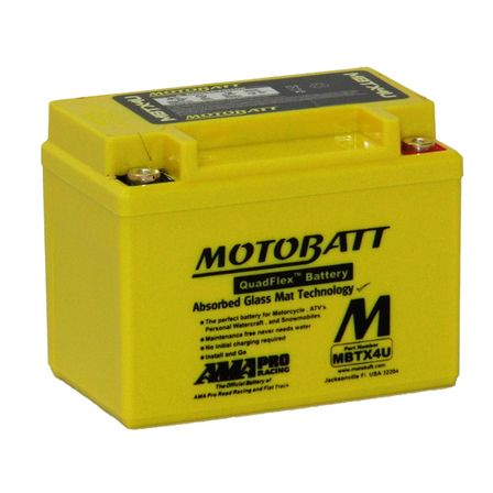 MBTX4U Motorcycle 12v QUADFLEX AGM BATTERY
