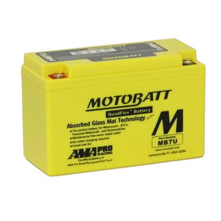 MB7U Motorcycle 12v QUADFLEX AGM BATTERY
