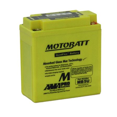 MB5U Motorcycle 12v QUADFLEX AGM BATTERY