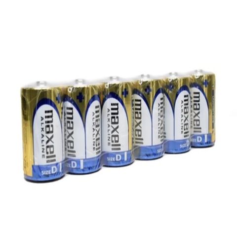 D BATTERIES ALKALINE 6pk MAXELL