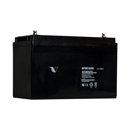 12v 120ah AGM CYCLING Battery 330mm long V-POWER