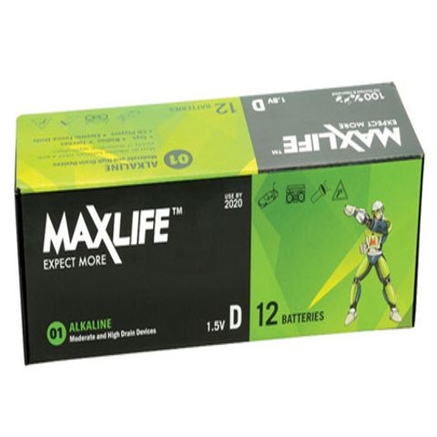 D Batteries Alkaline 12PK