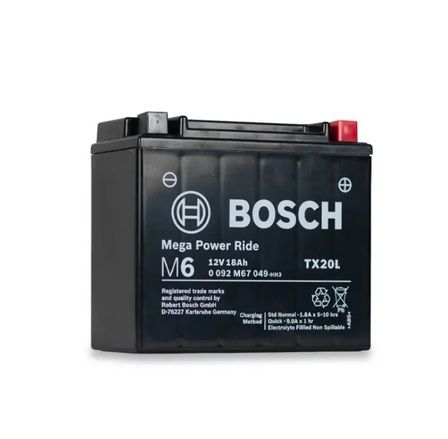 Bosch YTX20L-BS AGM Motorcycle battery 310cca