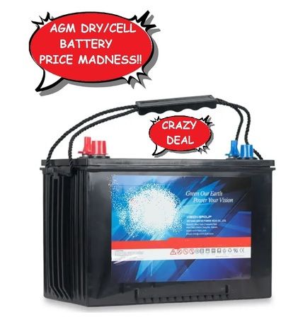 12V 100AH DRYCELL AGM DEEP CYCLE BATTERY